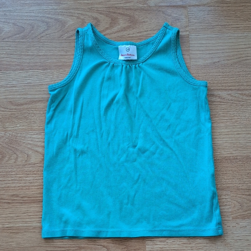 Hanna Andersson Teal Kids Tank Top